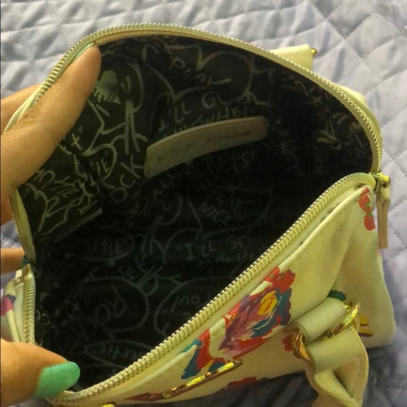 Betsey Johnson Mini Satchel Floral Crossbody - Picture 6 of 7